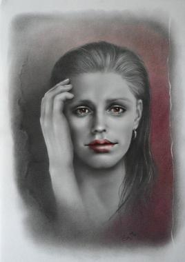 Portraitzeichnung "Verlorene Zeit"