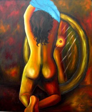 Im Spiegel - Rückenakt