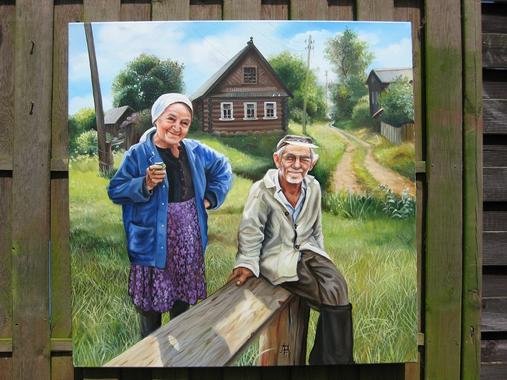 russisches Dorf   >>  Leben im Dorf  <<