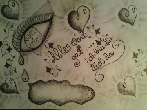 "Depression" paper Bleistift /Kohle
