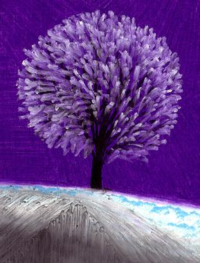 natur im winter ,öl 20x45 cm