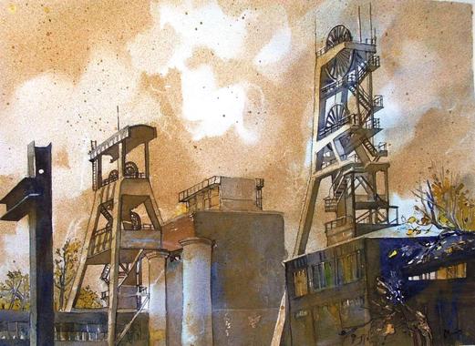 Herten, Bergwerksanlagen 48x36 2006