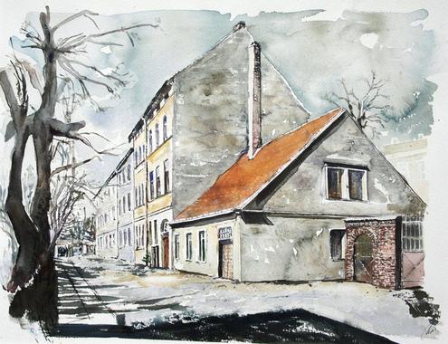 In der Friedrichstraße um 1885