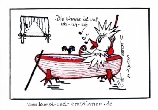 In der Badewanne ...