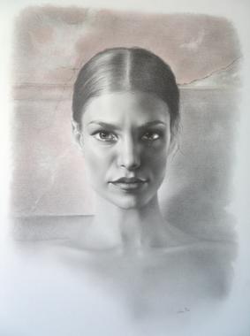 Portraitzeichnung "Ines"