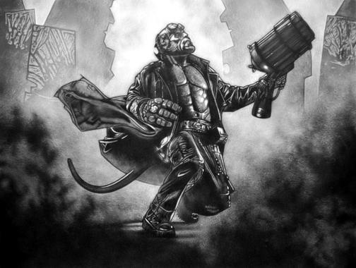 hellboy drew struzan hommage
