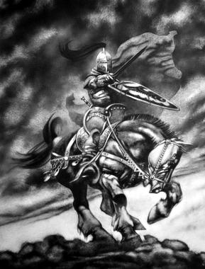 the outlaw of torn frank frazetta hommage