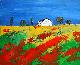Toskana - Öl auf Leinwand (gespachtelt), 50 x 60 cm, aus dem Jahr 2002